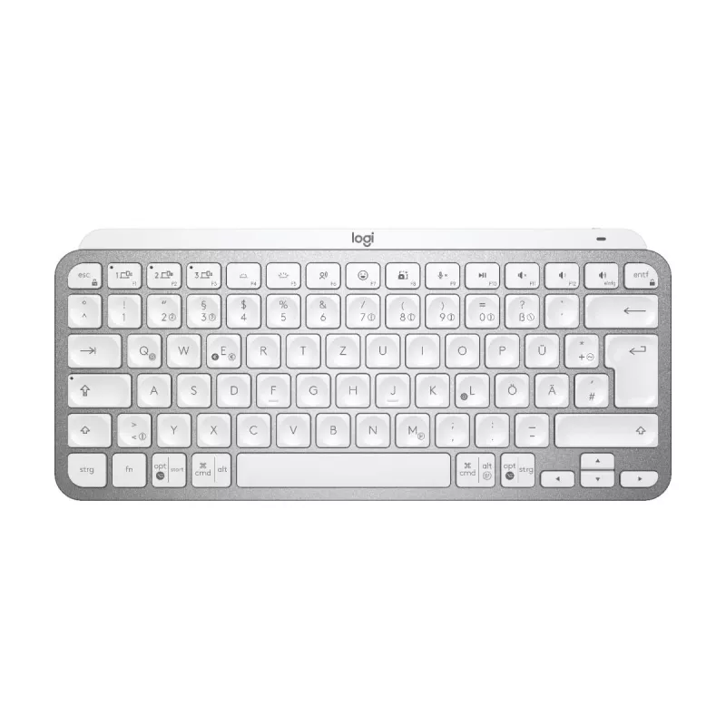 LOGITECH Minimalist Wireless Illuminated näppäimistö - MX KEYS MINI - Pale Gray - Qwertz Deutsch