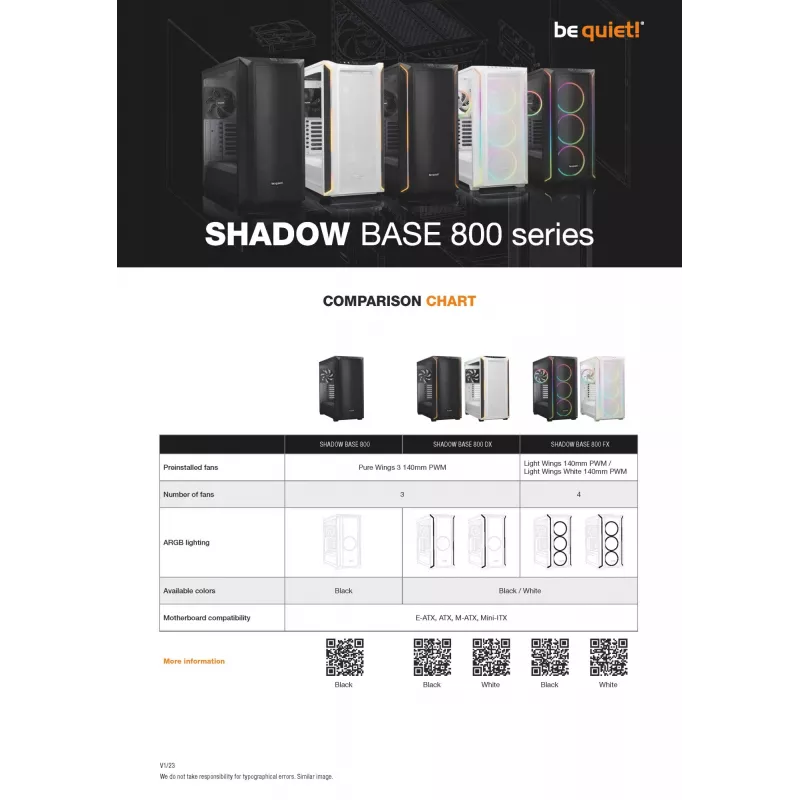PC-kotelo be quiet! Shadow Base 800 DX valkoinen Midi Tower