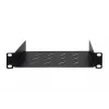 DIGITUS kiinteä hylly 254 mm (10 tuumaa) 1U 44x254x150 mm, väri musta (RAL 9005)