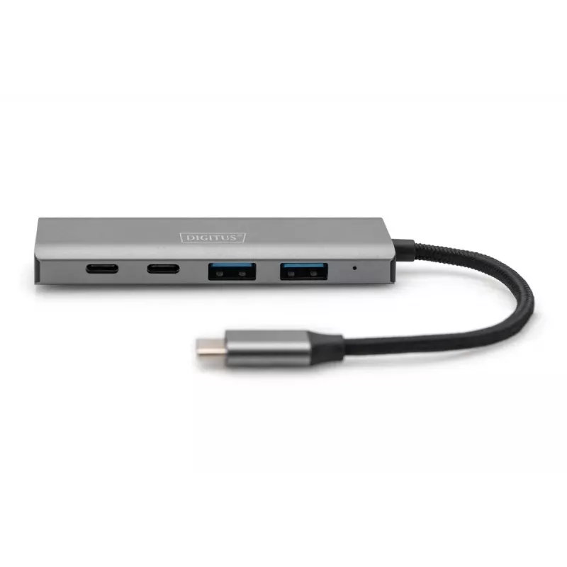DIGITUS USB-C 4-porttinen keskitin 2x USB-A + 2x USB-C Gen2