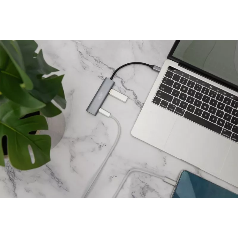 DIGITUS USB-C 4-porttinen keskitin 2x USB-A + 2x USB-C Gen2