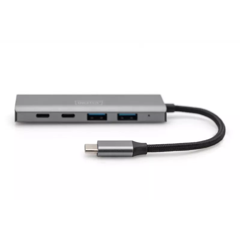 DIGITUS USB-C 4-porttinen keskitin 2x USB-A + 2x USB-C Gen2