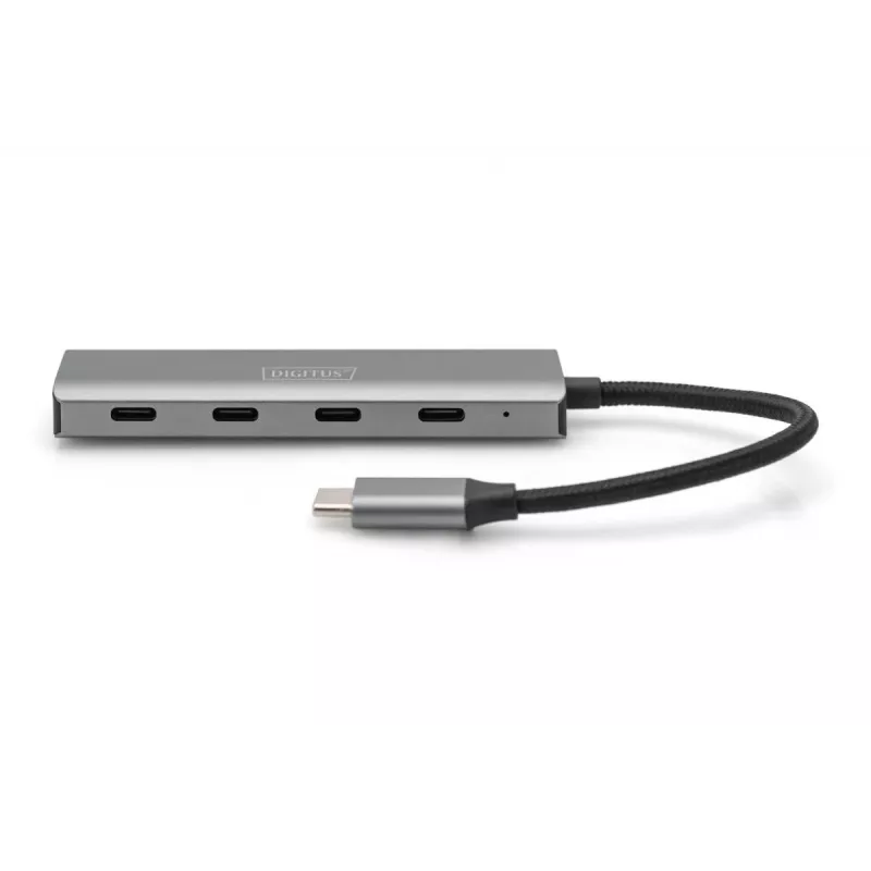 DIGITUS USB-C 4-porttinen keskitin, 4x USB-C 3.1 Gen1, 5 Gbit/s