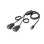 DIGITUS USB 2.0 - 2x RS232 -kaapeli 1,5m