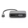 DIGITUS USB Type-C 4K 2-in-1 DisplayPort + VGA -näytönohjainsovitin