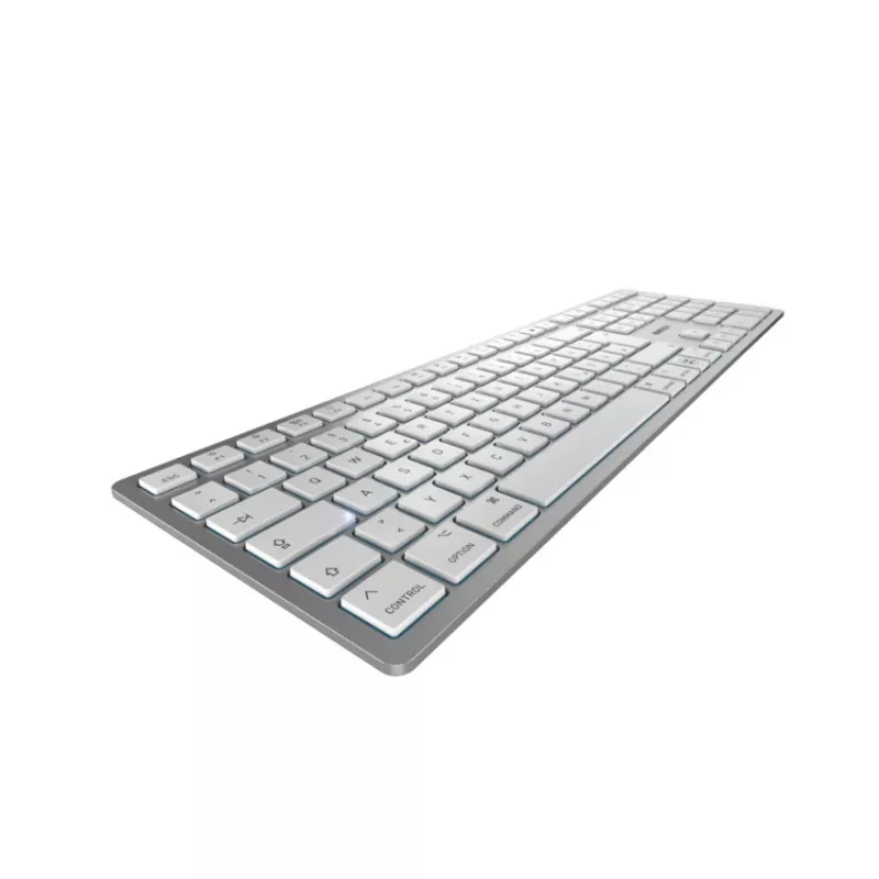 CHERRY KW 9100 ohut FOR MAC näppäimistö universaali USB + Bluetooth QWERTZ saksa hopea