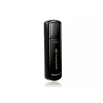 TRANSCEND Jetflash 350 - 4GB USB-muistitikku - USB 2.0 - musta
