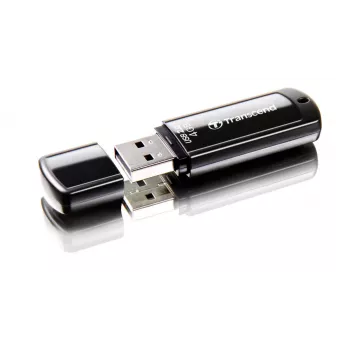 TRANSCEND Jetflash 350 - 4GB USB-muistitikku - USB 2.0 - musta