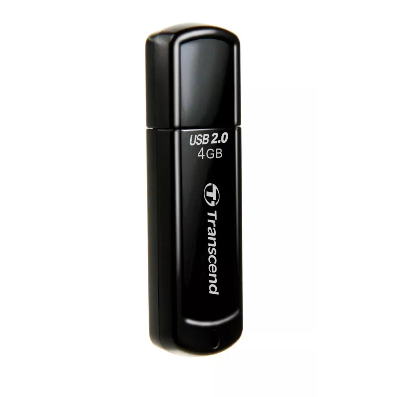 TRANSCEND Jetflash 350 - 4GB USB-muistitikku - USB 2.0 - musta