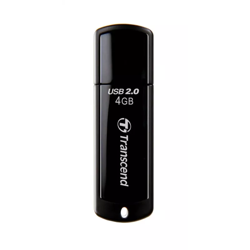 TRANSCEND Jetflash 350 - 4GB USB-muistitikku - USB 2.0 - musta