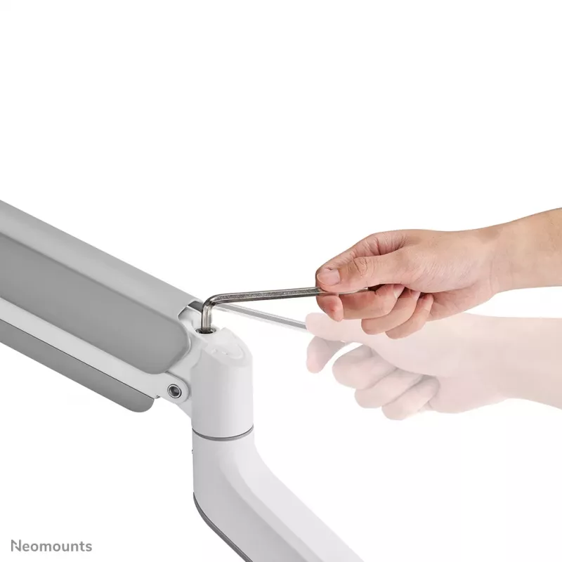 Neomounts DS70PLUS-450WH1 näyttöteline 17-49 inch - kaasujousi - pöytäpuristin - 180°-pysäytin