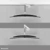 Neomounts DS70PLUS-450WH1 näyttöteline 17-49 inch - kaasujousi - pöytäpuristin - 180°-pysäytin