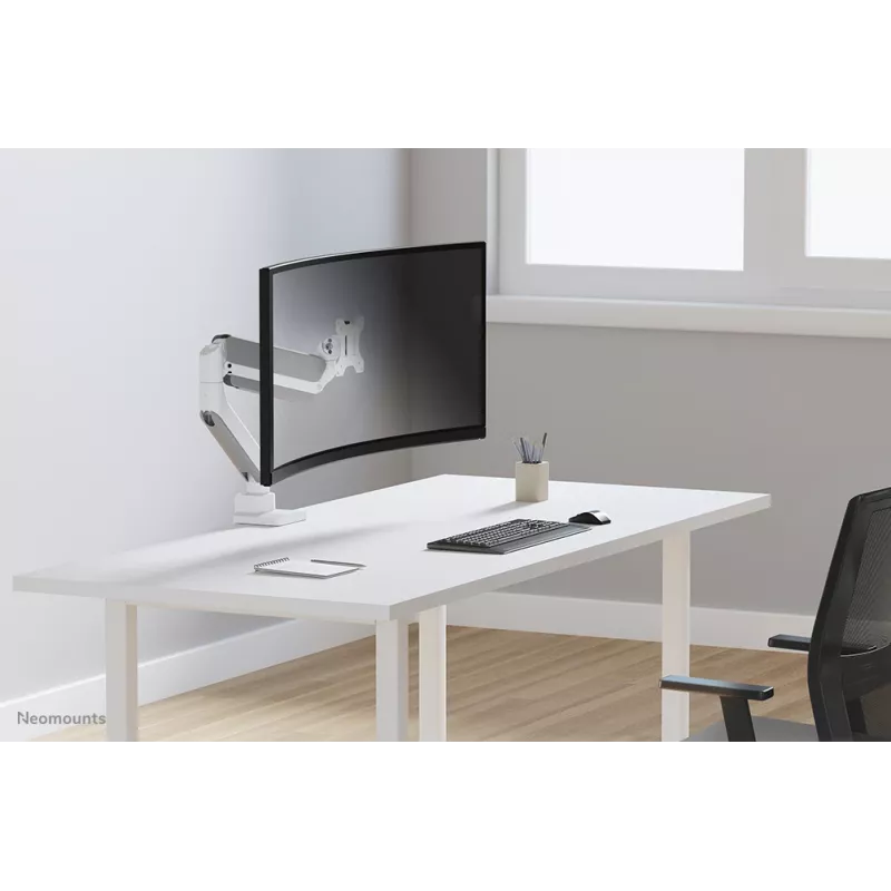 Neomounts DS70PLUS-450WH1 näyttöteline 17-49 inch - kaasujousi - pöytäpuristin - 180°-pysäytin