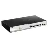 D-Link DGS-1210-10MP hallittava L2 Gigabit Ethernet (10/100/1000) Power over Ethernet (PoE) musta, harmaa