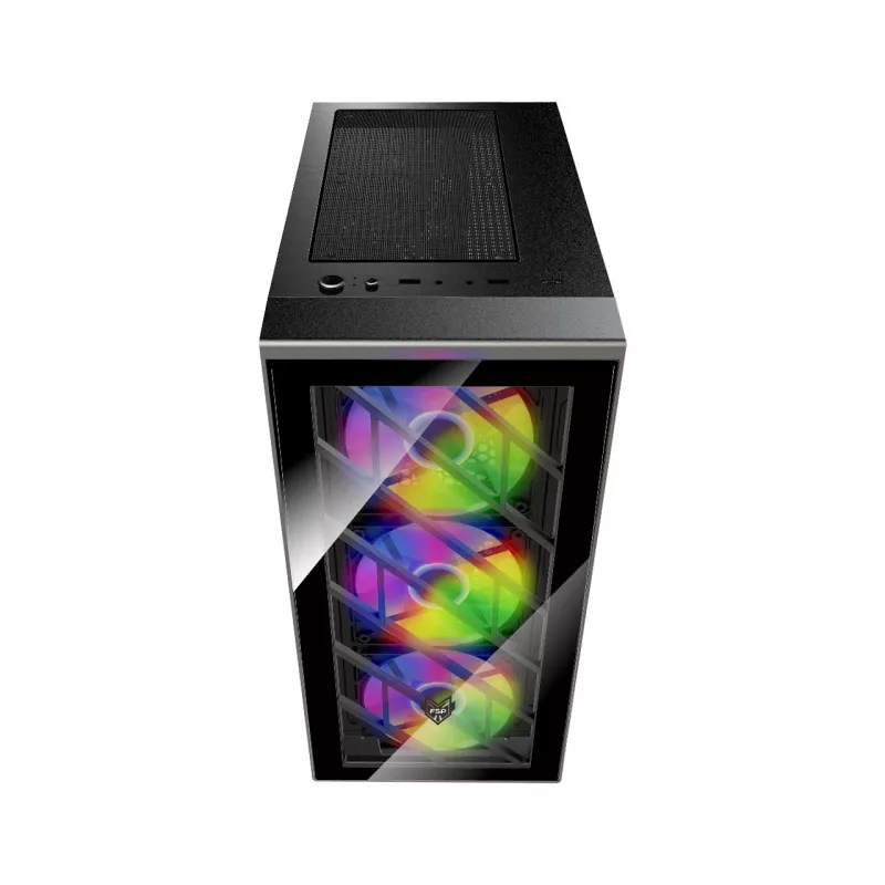 FSP CMT192 kotelo Midi Tower mITX, mATX, ATX musta kiinteä RGB