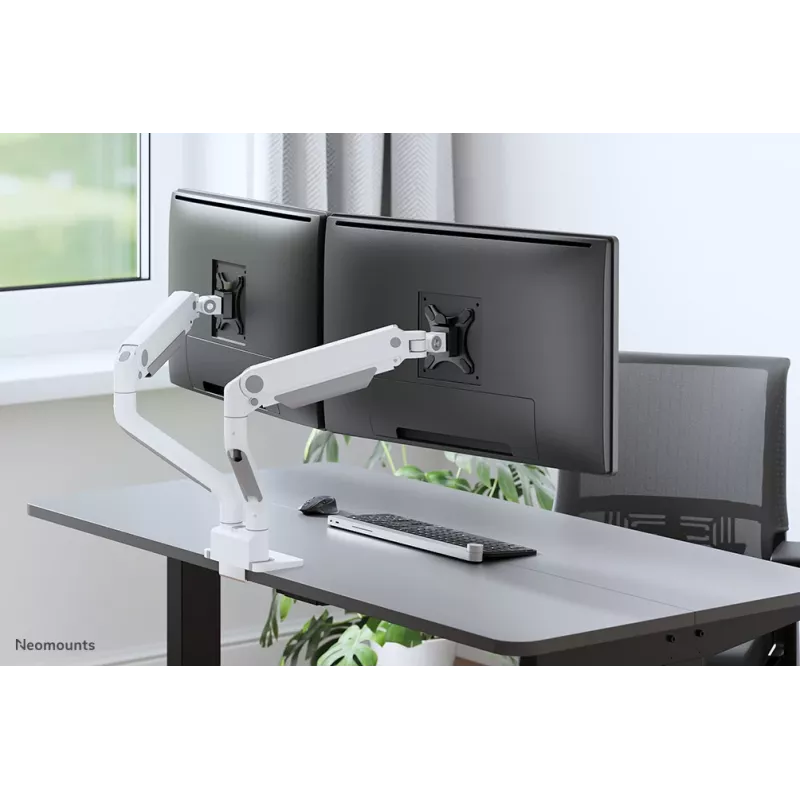 Neomounts DS70S-950WH2 -monitorivarsi 17-35 inch - kaasujousi - Topfix - 180° rajoitin