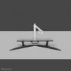 Neomounts DS75S-950WH2 -monitorivarsi 17-32 inch - kaasujousi - Topfix - 180° rajoitin