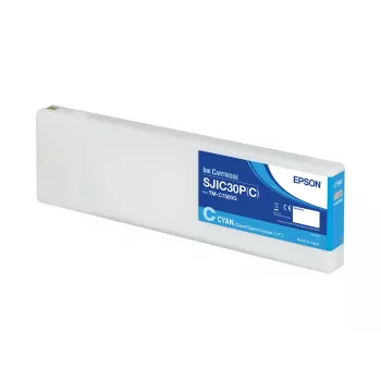 Epson SJIC30P(C): mustepatruuna ColorWorks C7500G -tulostimeen (syaani)