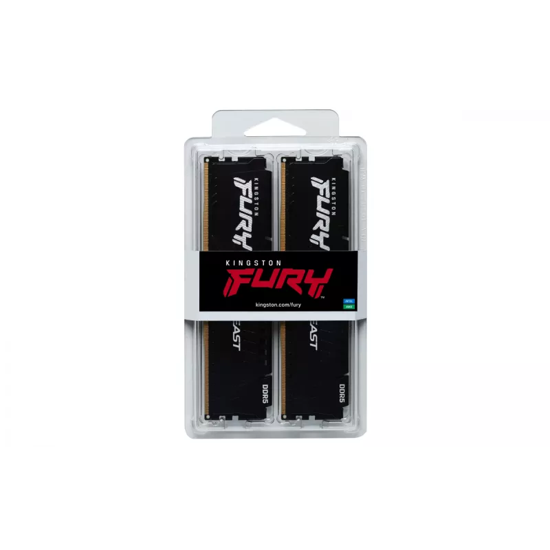 Kingston Technology FURY Beast 64GB 6000MT/s DDR5 CL36 DIMM (2 kpl:n pakkaus) musta EXPO