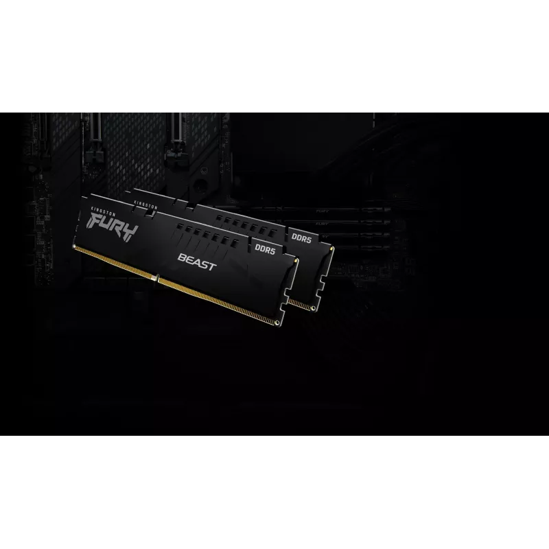 Kingston Technology FURY Beast 64GB 6000MT/s DDR5 CL36 DIMM (2 kpl:n pakkaus) musta EXPO