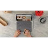 LOGITECH Combo Touch iPadille (10. sukupolvi) - Oxford harmaa - German Qwertz