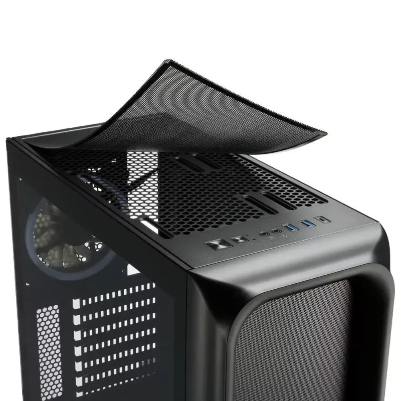 PC-kotelo Sharkoon TK5M RGB ATX Desktop musta
