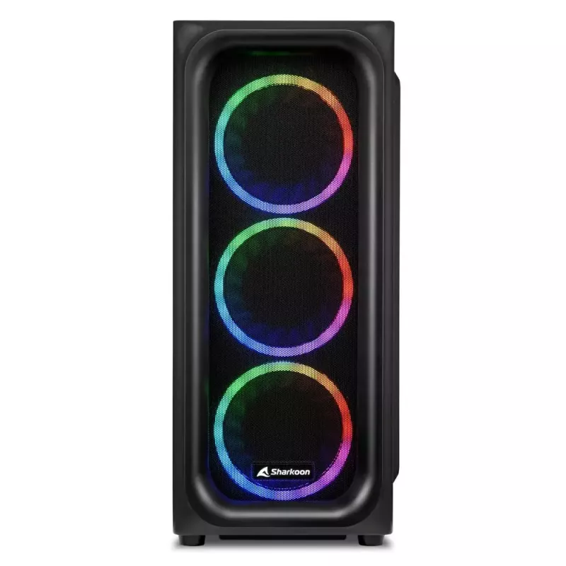 PC-kotelo Sharkoon TK5M RGB ATX Desktop musta
