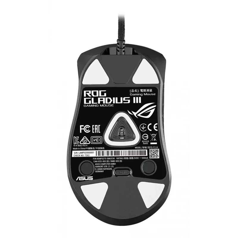 ASUS ROG Gladius III hiiri peli oikeakätinen USB Type-A optinen 19000 DPI