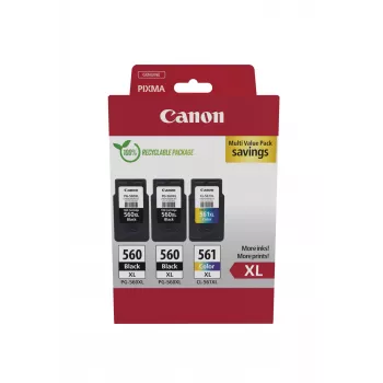 Canon 3712C009 mustekasetti 3 kpl alkuperäinen suuri (XL) kantama musta, syaani, magenta, keltainen