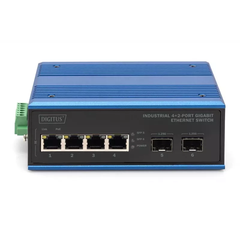 Hallitsematon kytkin Digitus DN-651148 4+2-porttinen Gigabit Ethernet