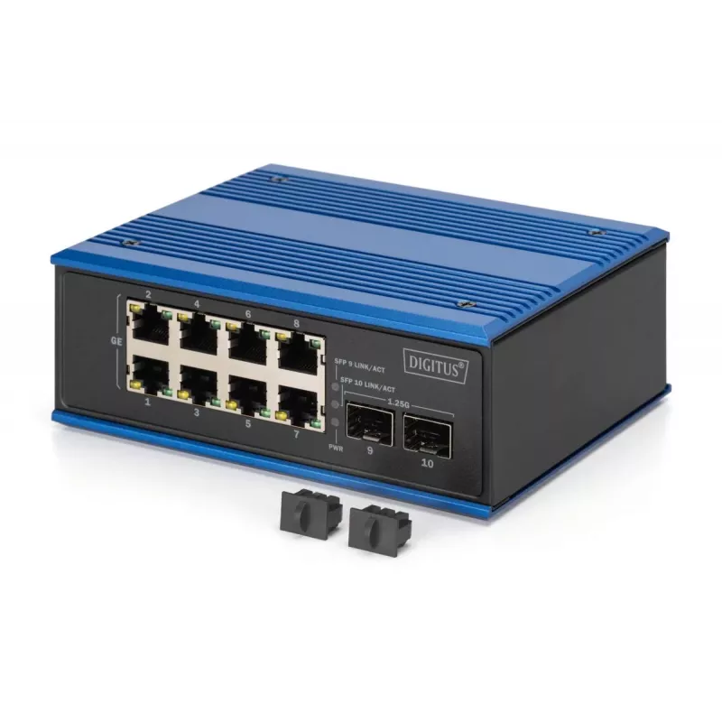 Hallitsematon kytkin DIGITUS DN-651150 8 Gigabit Ethernet -porttia 2 SFP-moduulia