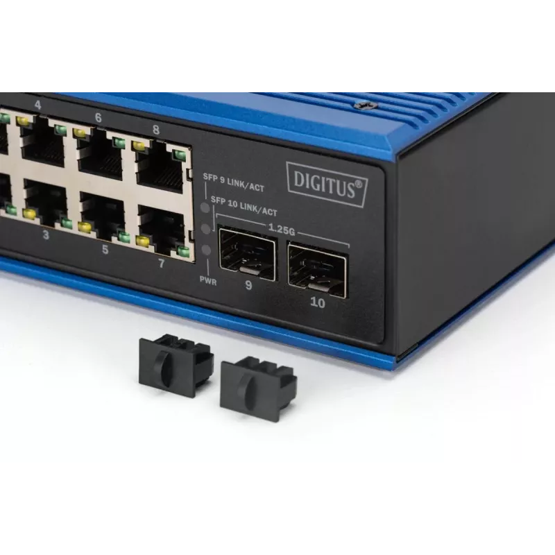 Hallitsematon kytkin DIGITUS DN-651150 8 Gigabit Ethernet -porttia 2 SFP-moduulia