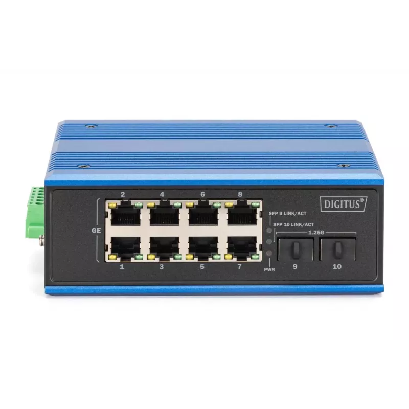 Hallitsematon kytkin DIGITUS DN-651150 8 Gigabit Ethernet -porttia 2 SFP-moduulia