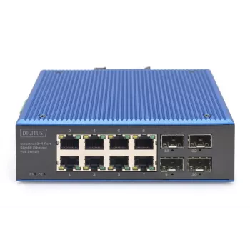 Hallitsematon kytkin DIGITUS DN-651153 8-porttinen Gigabit Ethernet PoE