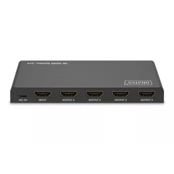 DIGITUS 1x4 HDMI-jakaja. 4K/60Hz HDCP 2.3. EDID Control