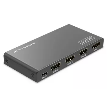 DIGITUS 3x1 HDMI-kytkin. 8K/60Hz (4:4:4). HDR. HDCP 2.3