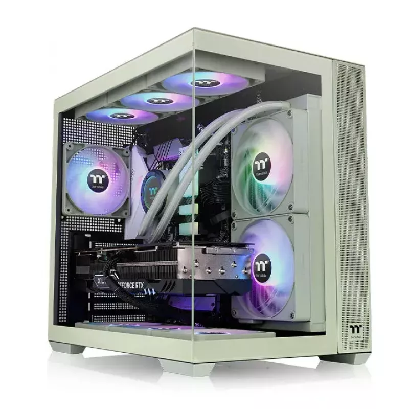 PC-kotelo Thermaltake View 380 TG ARGB Midi Tower vihreä