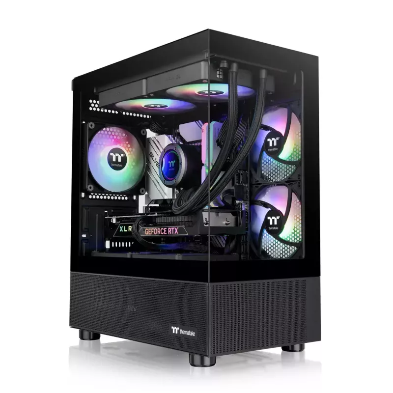 PC-kotelo Thermaltake View 170 TG ARGB Micro Tower musta