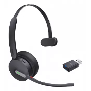 Yealink WH64 Hybrid Mono UC kuulokemikrofoni langaton panta toimisto/callcenter Micro-USB Bluetooth musta