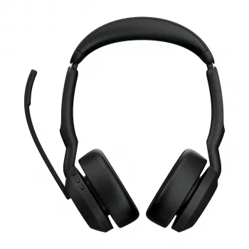 Jabra Evolve2 55 - Link380c UC stereo, langaton, toimisto/callcenter, 20 - 20000 Hz, 130 g, kuuloke, musta