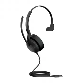Jabra Evolve2 50 - USB-A MS Mono, johdollinen, 20 - 20000 Hz, toimisto/asiakaspalvelu, 127 g, kuulokemikrofoni, musta