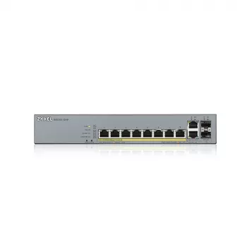 Zyxel GS1350-12HP-EU0101F verkkokytkin hallittava L2 Gigabit Ethernet (10/100/1000) Power over Ethernet (PoE) harmaa