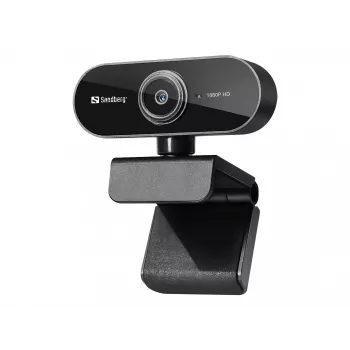 Sandberg USB-verkkokamera Flex 1080P HD, 2 MP, 1920 x 1080 pikseliä, Full HD, 30 fps, USB, musta
