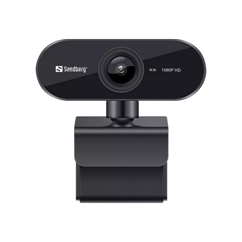 Sandberg USB-verkkokamera Flex 1080P HD, 2 MP, 1920 x 1080 pikseliä, Full HD, 30 fps, USB, musta