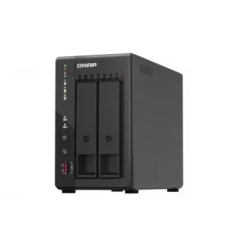 QNAP TS-253E NAS-torni Intel® Celeron® J6412 8 GB 0 TB QNAP QTS musta