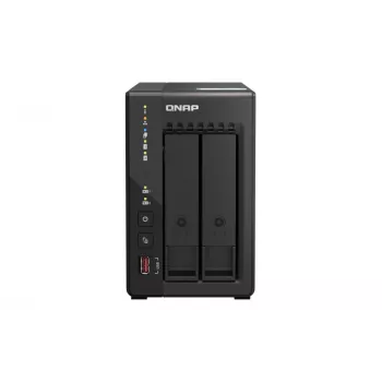 QNAP TS-253E NAS-torni Intel® Celeron® J6412 8 GB 0 TB QNAP QTS musta