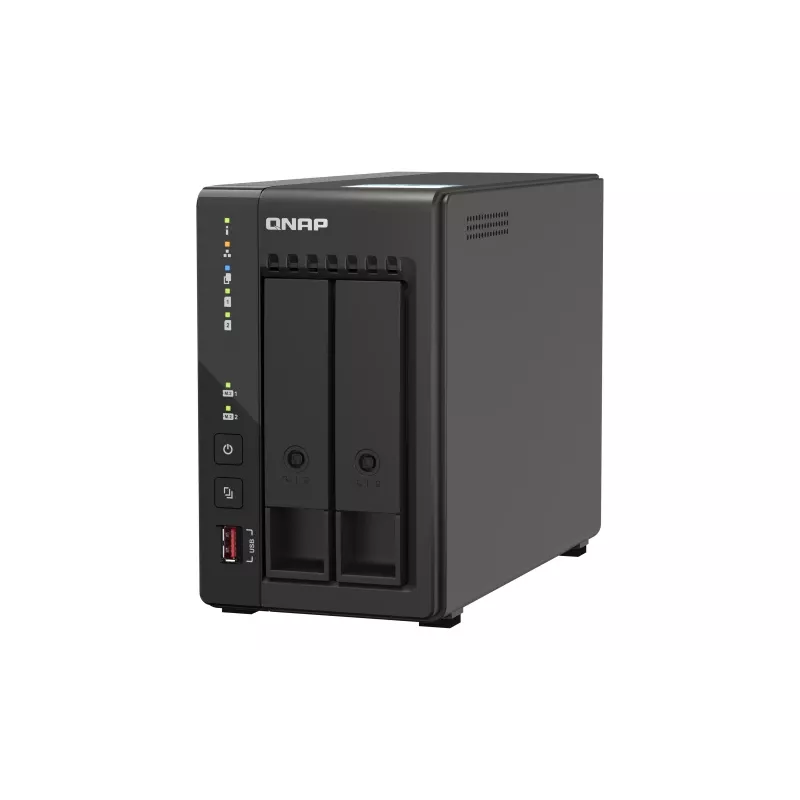 QNAP TS-253E NAS-torni Intel® Celeron® J6412 8 GB 0 TB QNAP QTS musta