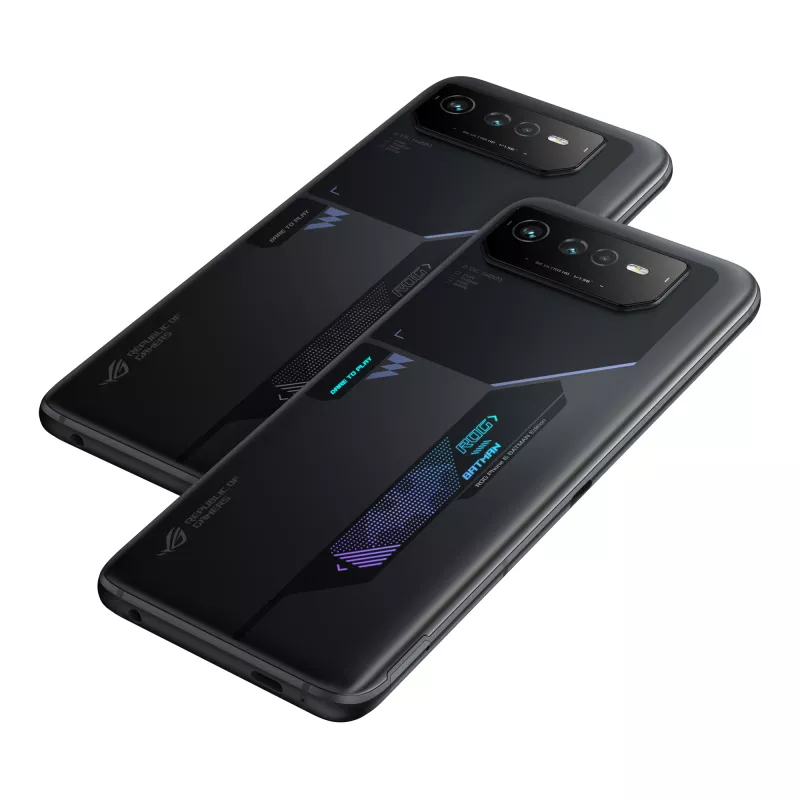 ASUS ROG Phone 6D Batman Edition älypuhelin, 12 GB/256 GB, 6,78 tuumaa, Night Black