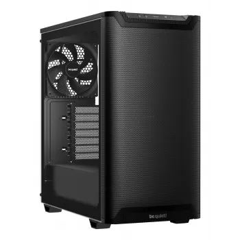 PC-kotelo bequiet! PURE BASE 501 Airflow Window MIDI Tower — ATX, karkaistu lasi, 3x140/240 mm tuki, 2x3,5