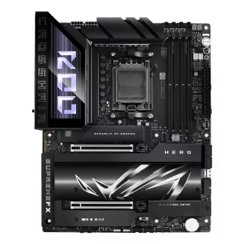 Emolevy ASUS ROG CROSSHAIR X870E HERO — AMD X870E, kanta AM5, ATX, 4× DDR5 DIMM, 192 GB, Wi‑Fi 7, Bluetooth 5.4